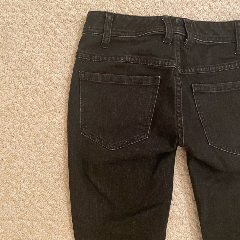 FREE PEOPLE Black Ripped and Raw Edge Jeans - Picture 8 of 9